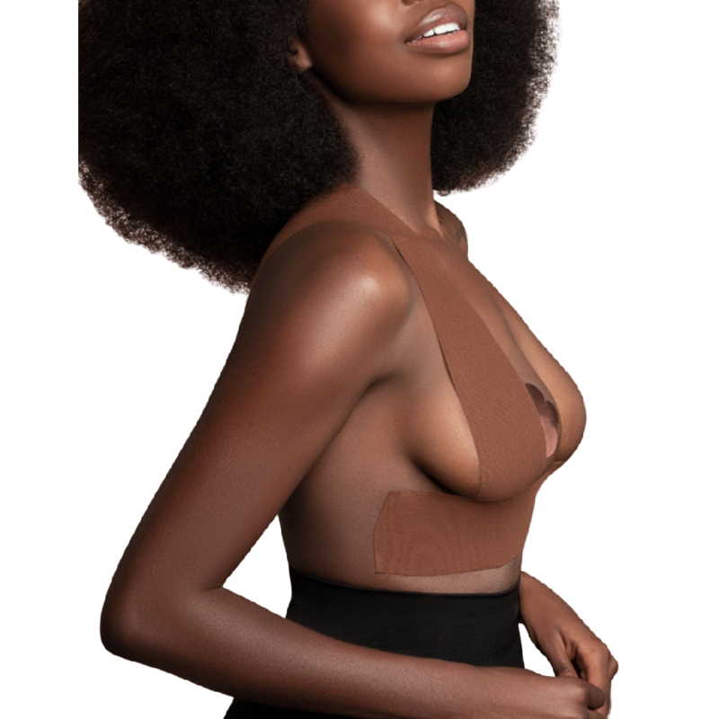Bye-Bra Body Tape 5 M X 6.5 Cm + 3 Pairs Of Nipple Covers Brown | Niks.fi verkkokauppa