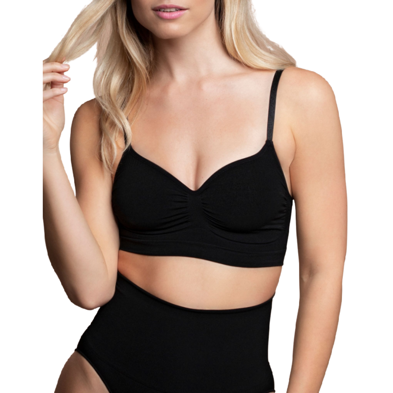 Bye-Bra Medium Control Bra Seamless Black Size S | Niks.fi verkkokauppa