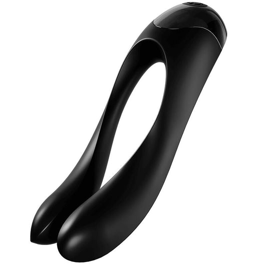 Satisfyer Candy Cane Finger Vibrator Black | Niks.fi verkkokauppa