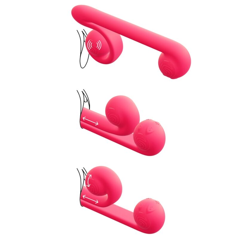 Snail Vibe Multiaction Vibrator Pink | Niks.fi verkkokauppa