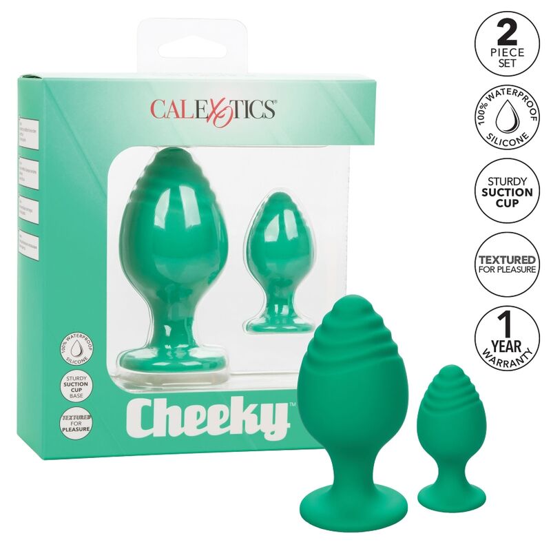 Calexotics Cheeky Buttplug Green | Niks.fi verkkokauppa