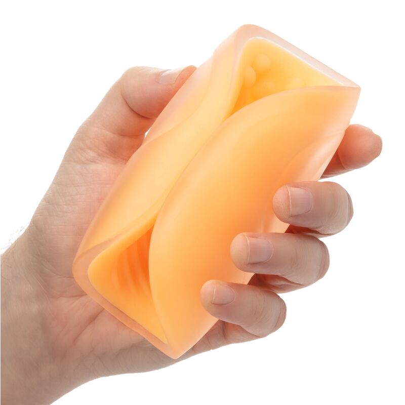Calexotics Beaded Grip Masturbator Orange | Niks.fi verkkokauppa