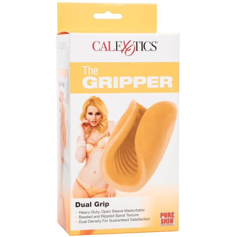Calexotics Beaded Grip Masturbator Orange | Niks.fi verkkokauppa