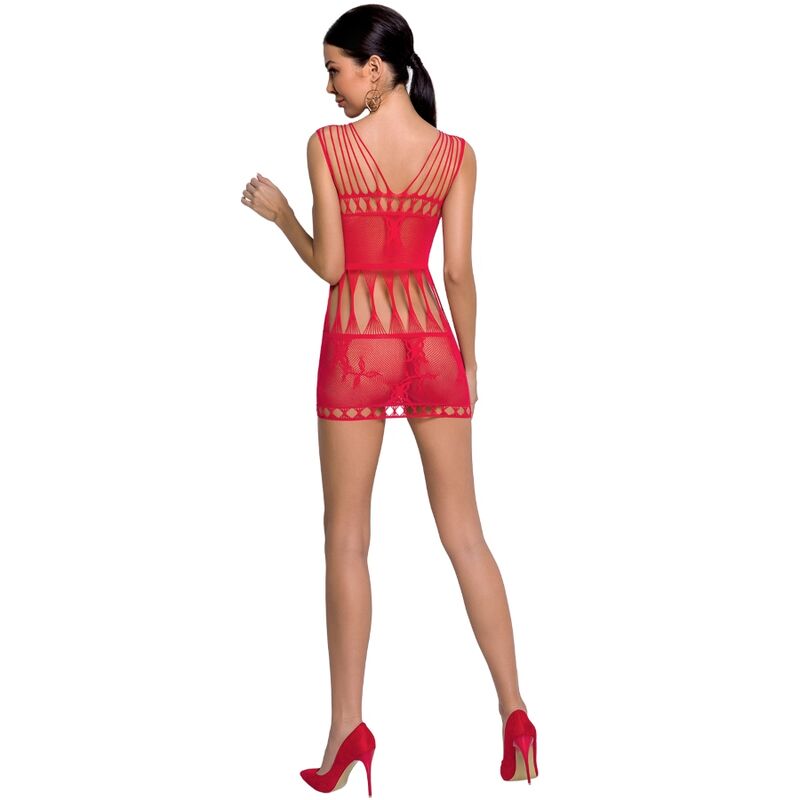 Passion Woman Bs090 Red Bodystocking One Size | Niks.fi verkkokauppa