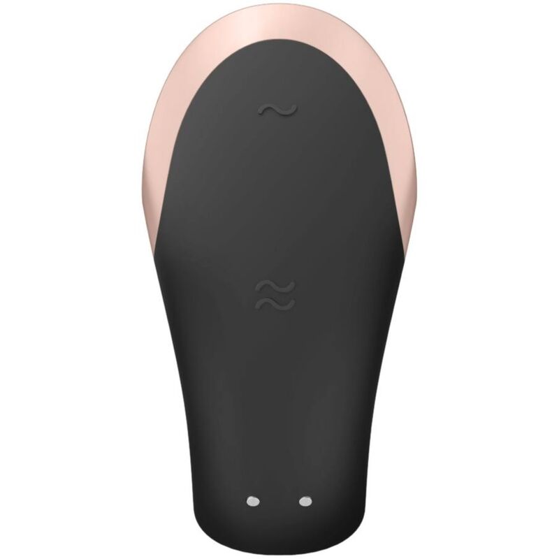 Satisfyer Double Love Luxury Partner Vibrator Black | Niks.fi verkkokauppa