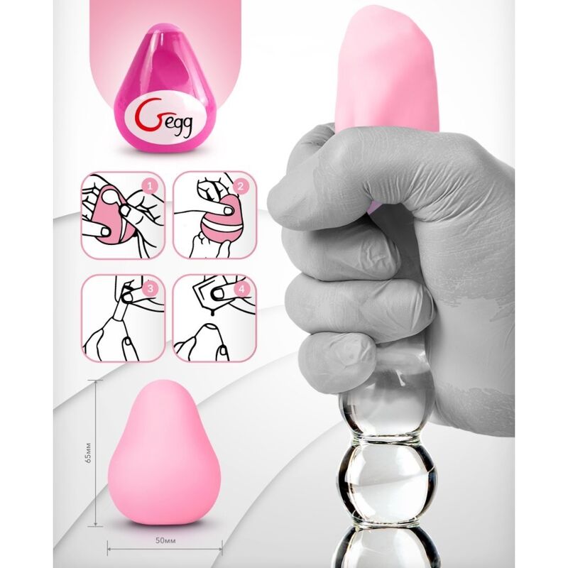 G-Vibe Reusable Textured Masturbator Egg Pink | Niks.fi verkkokauppa