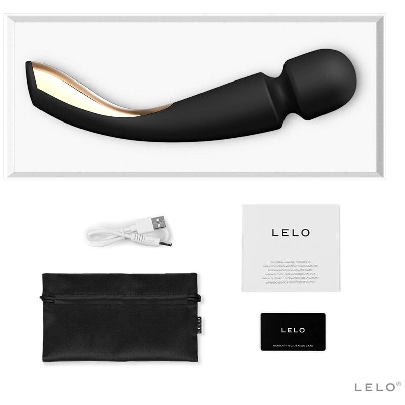 Lelo Smart Medium Wand 2 Black Massager | Niks.fi verkkokauppa