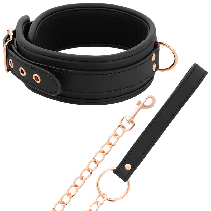 Coquette Chic Desire Fantasy Vegan Leather Necklace With Strap And Neoprene Lining | Niks.fi verkkokauppa