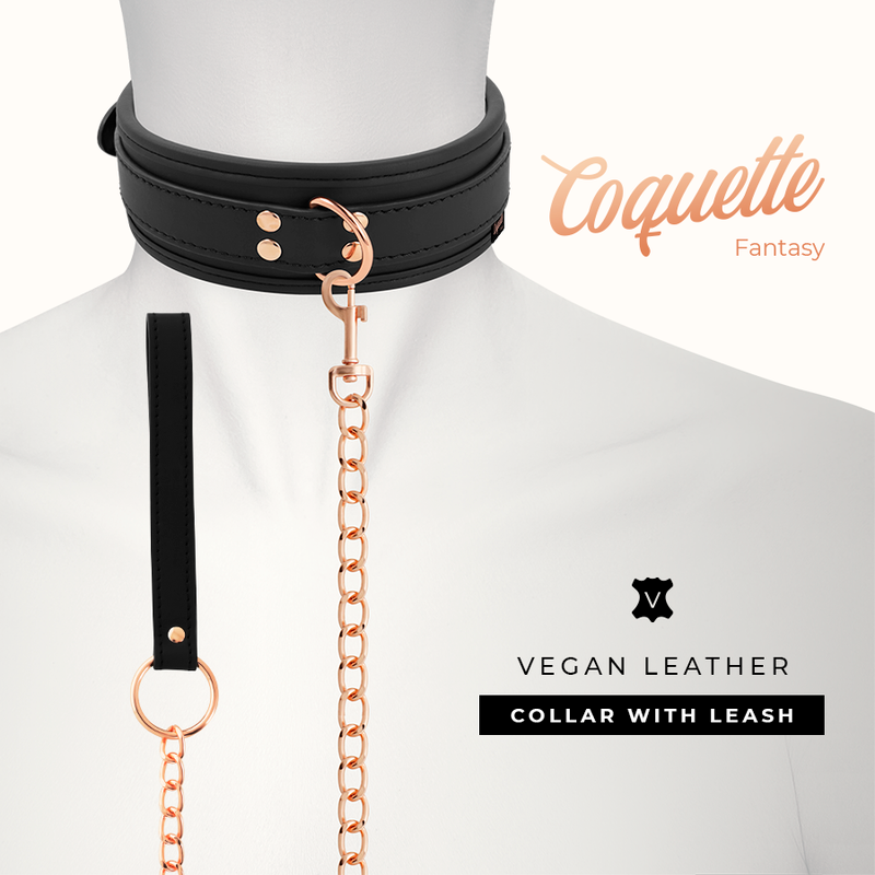 Coquette Chic Desire Fantasy Vegan Leather Necklace With Strap And Neoprene Lining | Niks.fi verkkokauppa