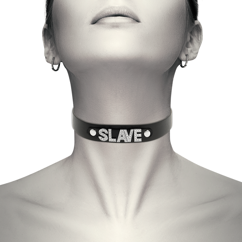 Coquette Chic Desire Slave Vegan Leather Choker | Niks.fi verkkokauppa