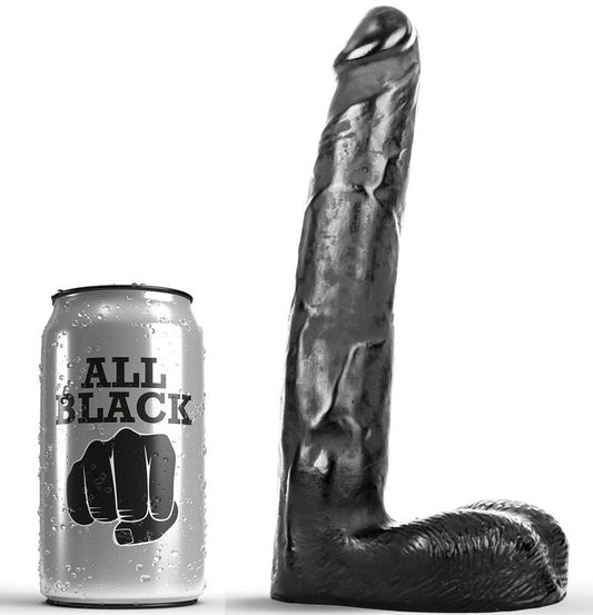 All Black Dildo Realistic 21 Cm | Niks.fi verkkokauppa