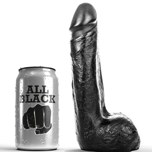 All Black Soft Black Realistic Dildo 20 Cm | Niks.fi verkkokauppa