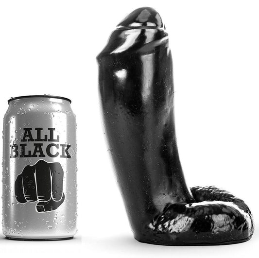All Black Dildo Realistic 18 Cm | Niks.fi verkkokauppa
