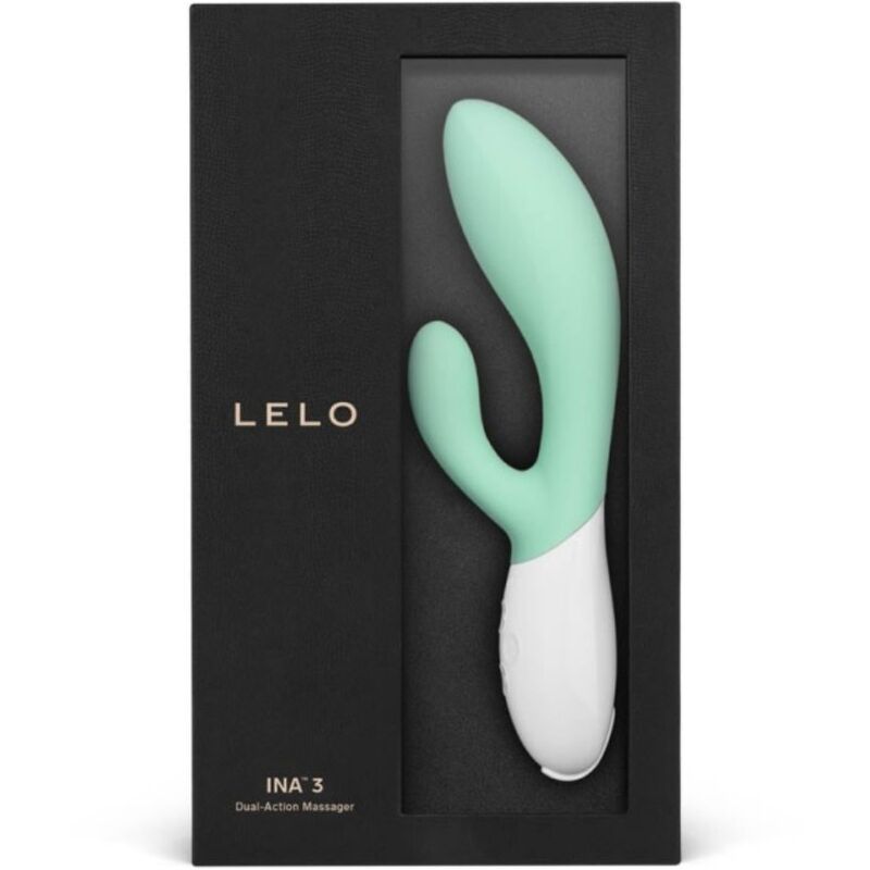 Lelo Ina 3 Green Rabbit Vibrator Luxury Seaweed | Niks.fi verkkokauppa