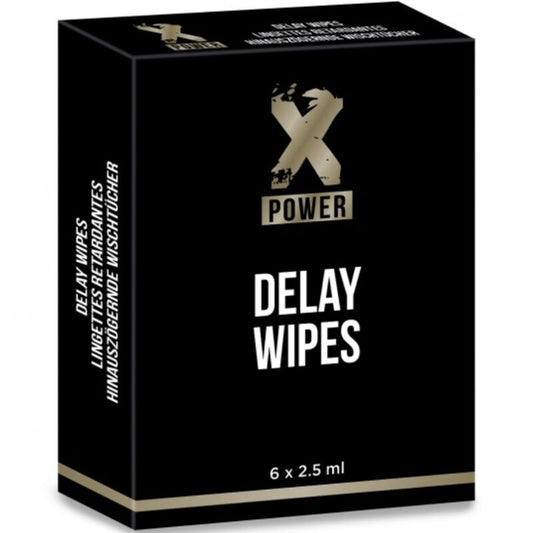 X Powerdelay Wipes 6 Units | Niks.fi verkkokauppa