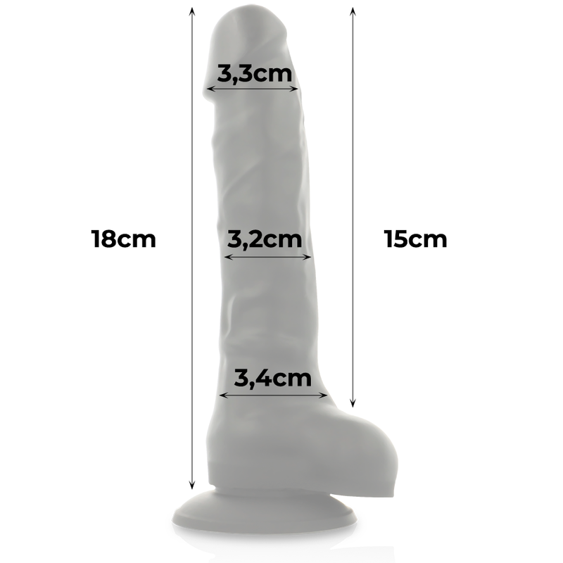 Cock Miller Harness + Silicone Density Articulable Cocksil Black 18 Cm | Niks.fi verkkokauppa