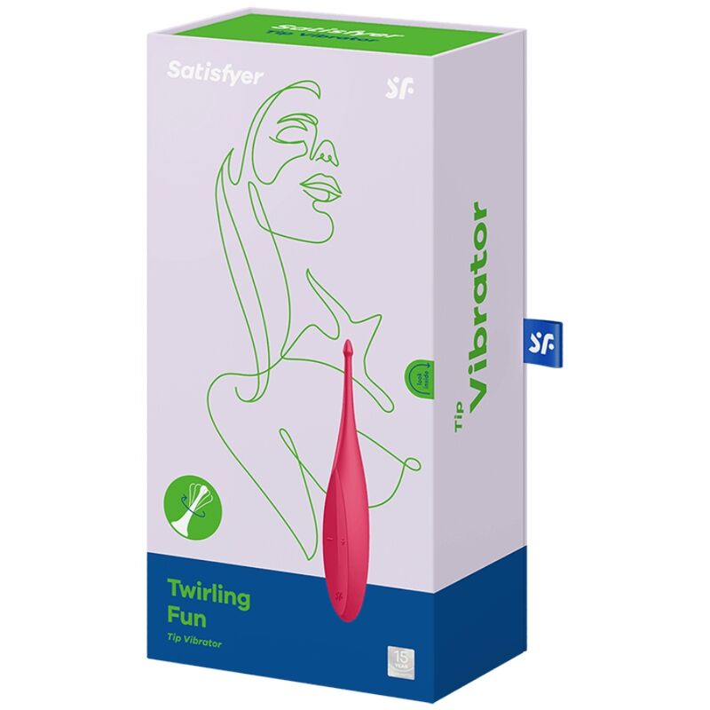 Satisfyer Twirling Fun Tip Vibrator Red | Niks.fi verkkokauppa