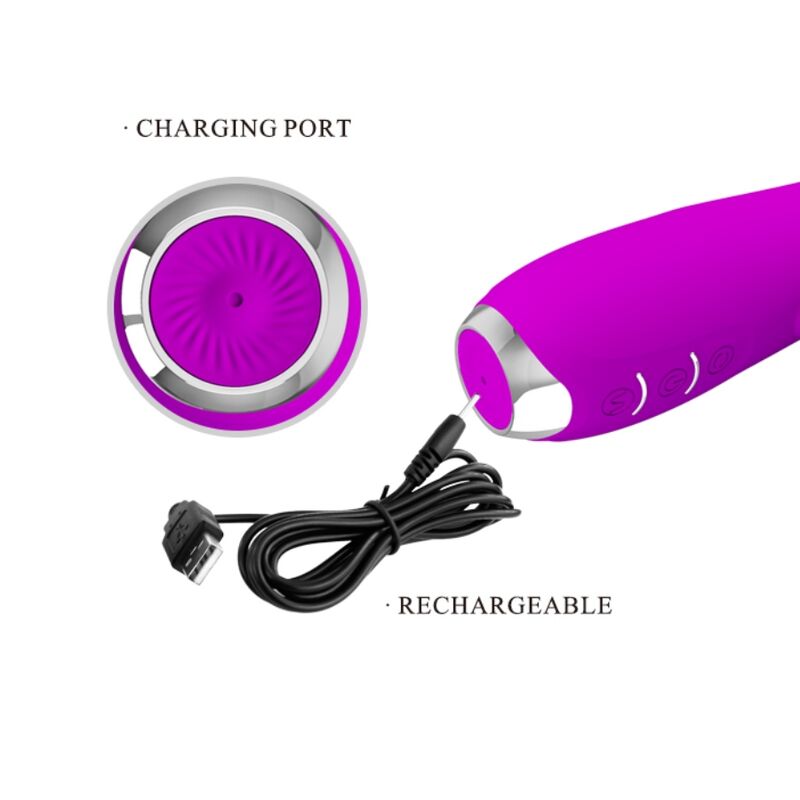 Pretty Love Molly Vibrator With Rechargeable Rotation | Niks.fi verkkokauppa