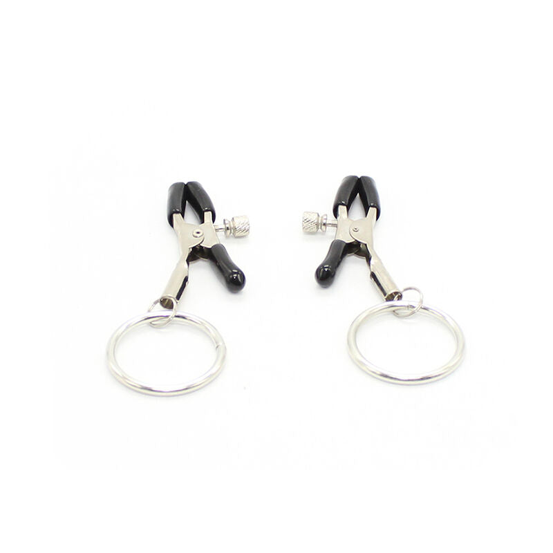 Ohmama Fetish Nipple Clamps With Rings | Niks.fi verkkokauppa