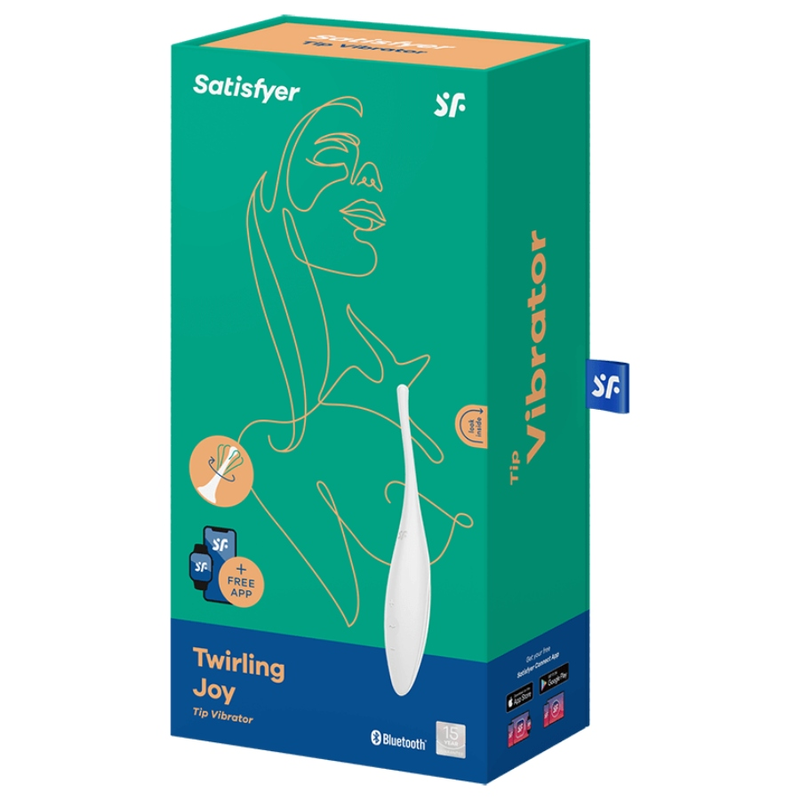 Satisfyer Twirling Joy Clit Tip Vibrator White | Niks.fi verkkokauppa