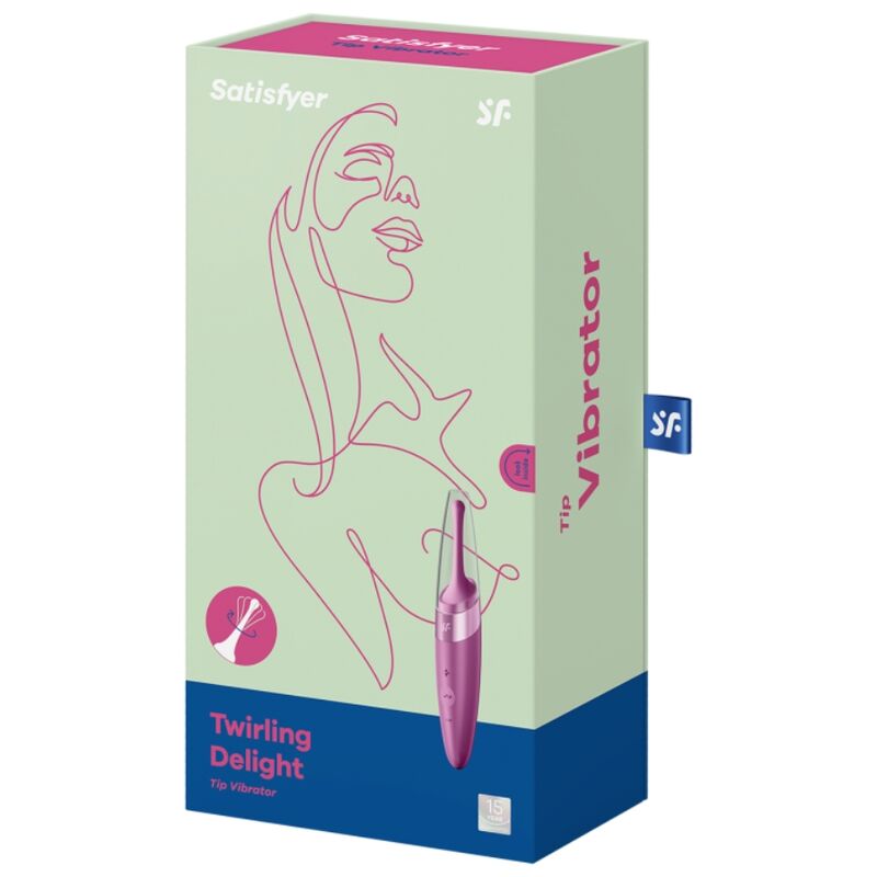 Satisfyer Twirling Delight Clit Tip Vibrator Purple | Niks.fi verkkokauppa