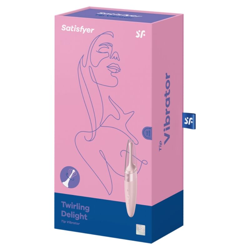 Satisfyer Twirling Delight Clit Tip Vibrator Pink | Niks.fi verkkokauppa