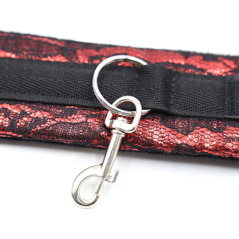 Ohmama Fetish Velvet Handcuffs With Nylon Tape | Niks.fi verkkokauppa