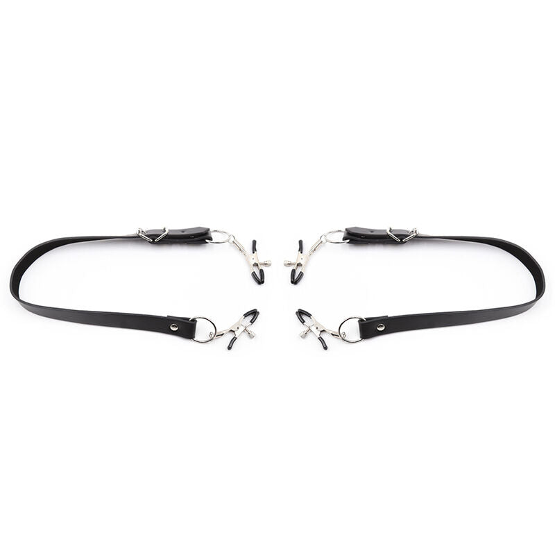 Ohmama Fetish Clitoris Clamps With Leg Straps | Niks.fi verkkokauppa