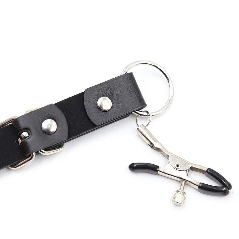 Ohmama Fetish Clitoris Clamps With Leg Straps | Niks.fi verkkokauppa