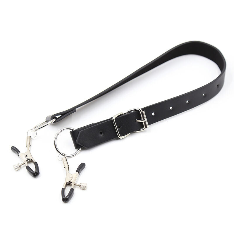 Ohmama Fetish Clitoris Clamps With Leg Straps | Niks.fi verkkokauppa