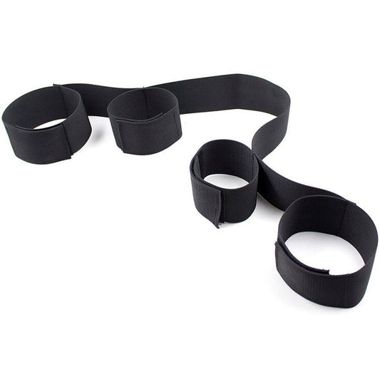 Ohmama Fetish Spreader Soft Bar Full Nylon Wrist Restraints | Niks.fi verkkokauppa