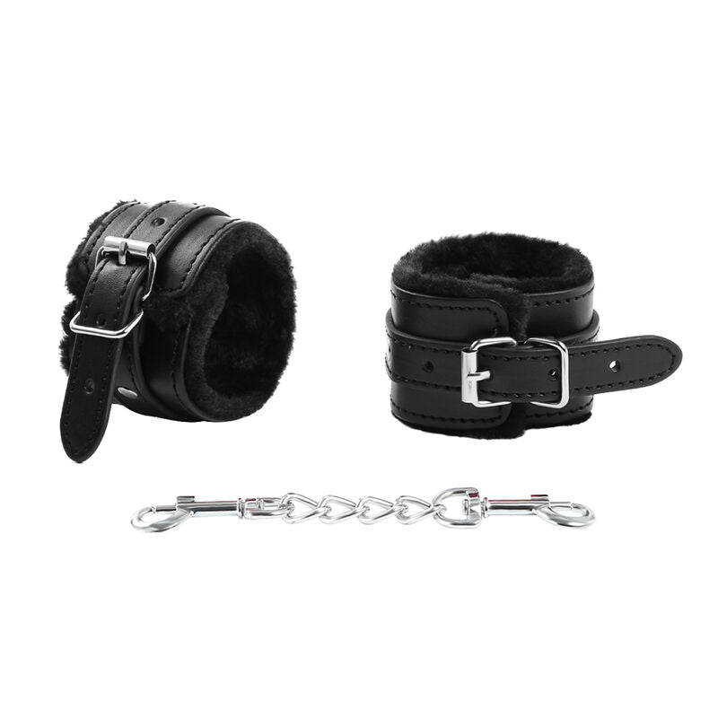 Ohmama Fetish Premium Fur Lined Wrist Restraints | Niks.fi verkkokauppa