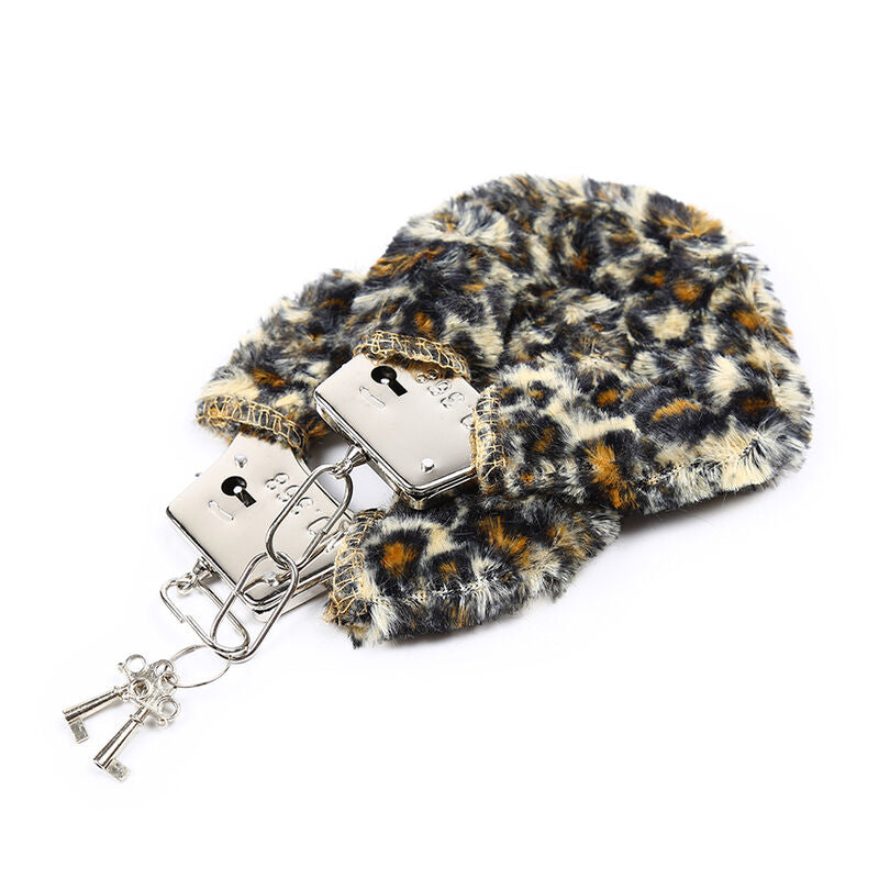 Ohmama Fetish Velveteen Furlined Metal Wrist Cuffs | Niks.fi verkkokauppa