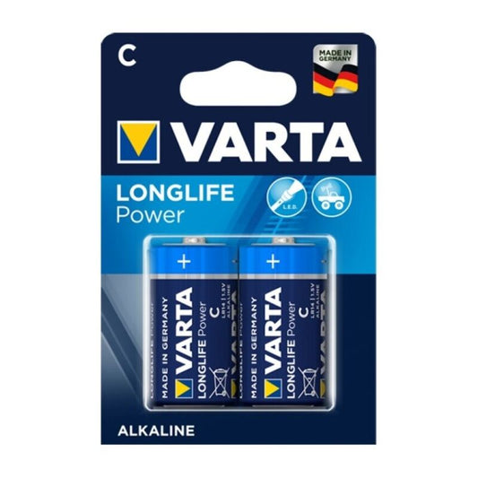 Varta Longlife Power Alkaline Battery C Lr14 2 Unit | Niks.fi verkkokauppa
