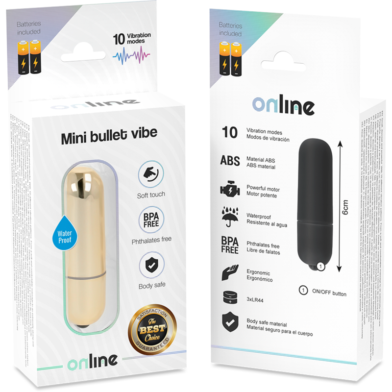 Online Mini Bullet Vibe Golden | Niks.fi verkkokauppa