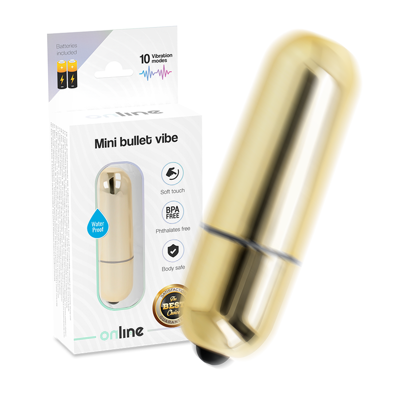 Online Mini Bullet Vibe Golden | Niks.fi verkkokauppa