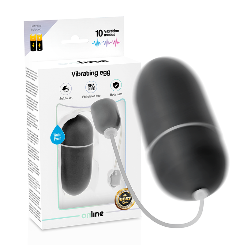 Online Waterproof Vibrating Egg Black | Niks.fi verkkokauppa