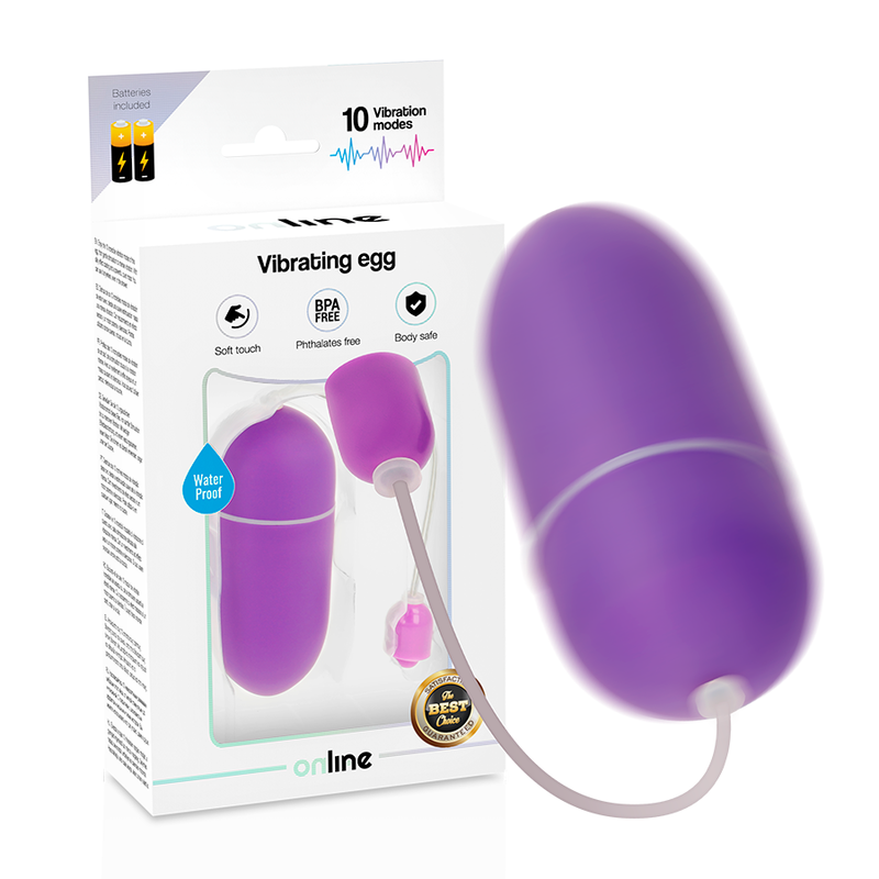 Online Waterproof Vibrating Egg Purple | Niks.fi verkkokauppa