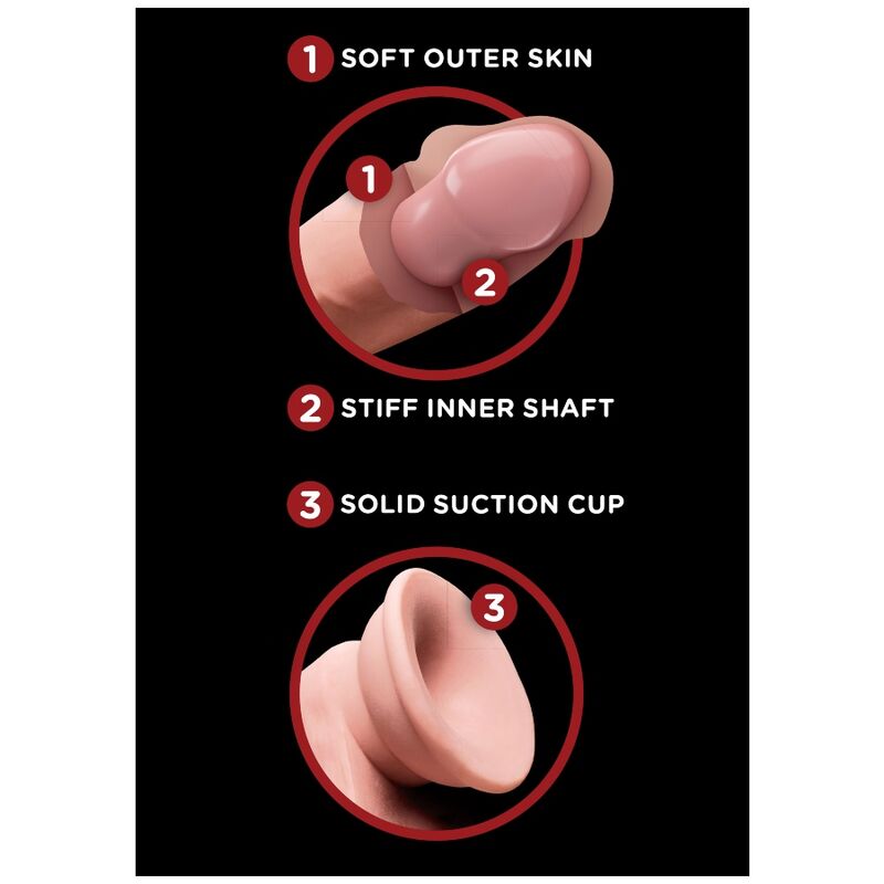 King Cock Plus 3D Dildo Swinging Balls 24.5 Cm Brown | Niks.fi verkkokauppa