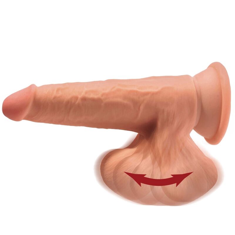King Cock Plus 3D Dildo Swinging Balls 15.2 Cm | Niks.fi verkkokauppa