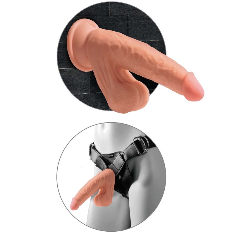 King Cock Plus 3D Dildo Swinging Balls 15.2 Cm | Niks.fi verkkokauppa
