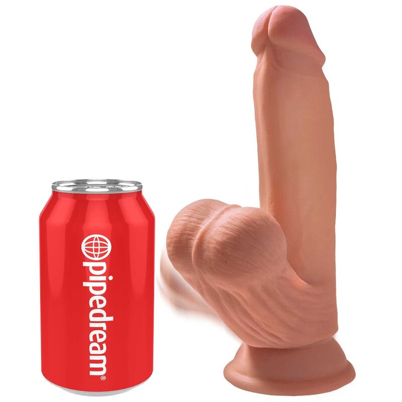 King Cock Plus 3D Dildo Swinging Balls 15.2 Cm | Niks.fi verkkokauppa