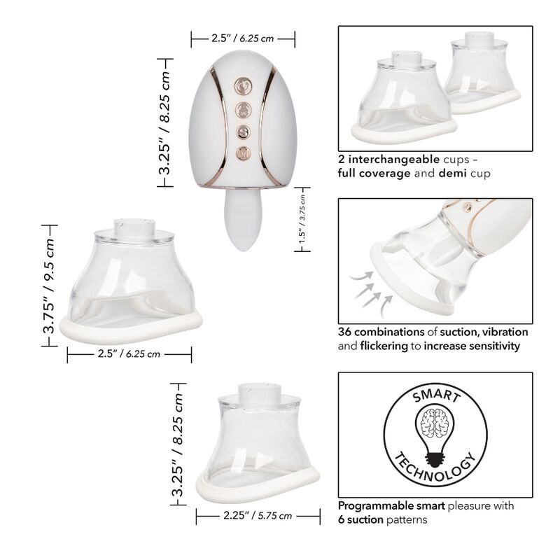 Calexotics Empowered Smart Pleasure Queen | Niks.fi verkkokauppa
