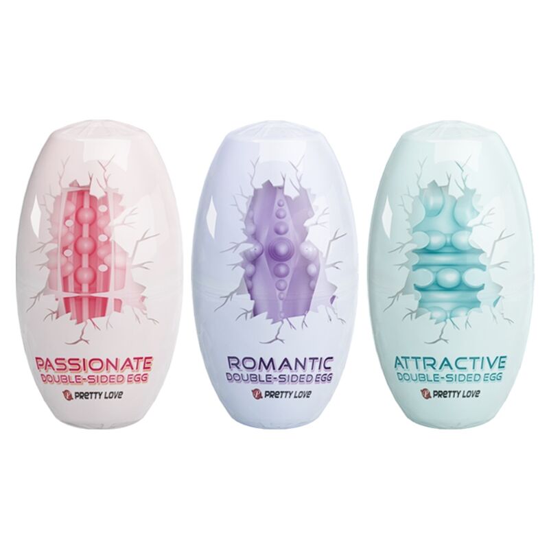 Pretty Love Double Sided Masturbator Egg 15 Units | Niks.fi verkkokauppa
