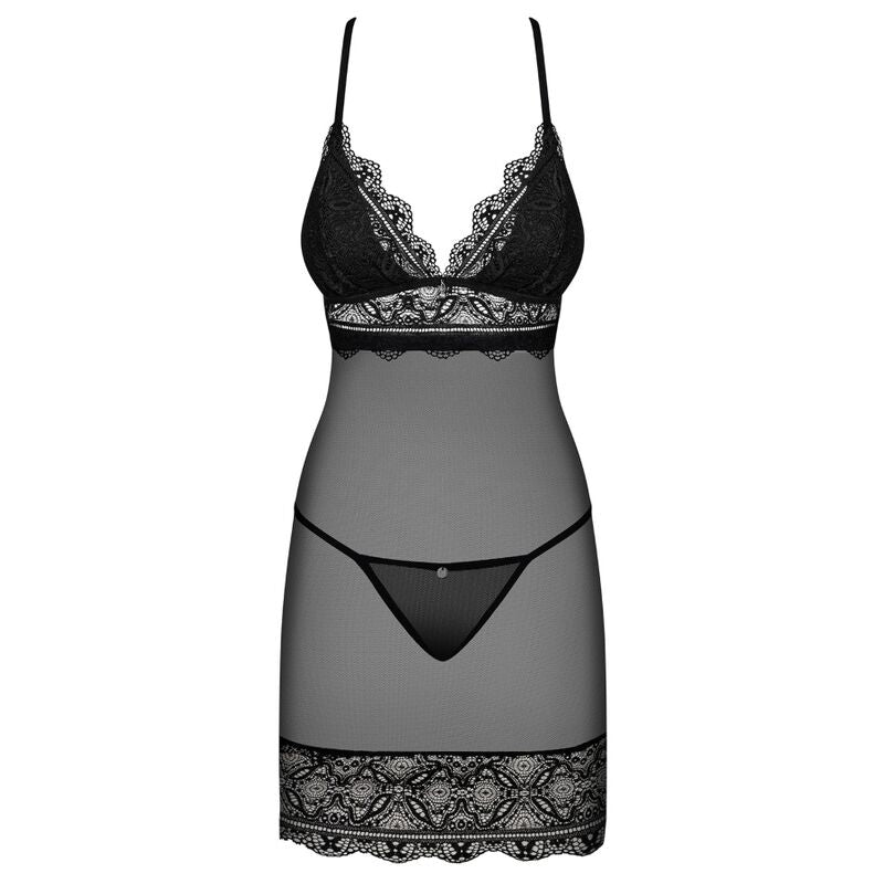 Obsessive Renelia Chemise And Tanga L/Xl | Niks.fi verkkokauppa