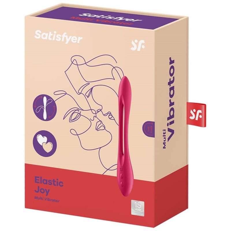 Satisfyer Elastic Joy Multi Vibrator Red | Niks.fi verkkokauppa