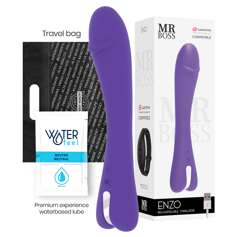Mr Boss Enzo Vibrator Watchme Wireless Techonology Compatible | Niks.fi verkkokauppa
