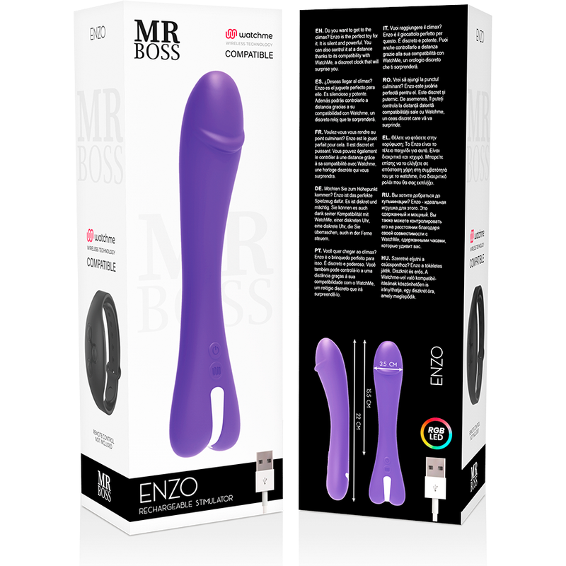 Mr Boss Enzo Vibrator Watchme Wireless Techonology Compatible | Niks.fi verkkokauppa
