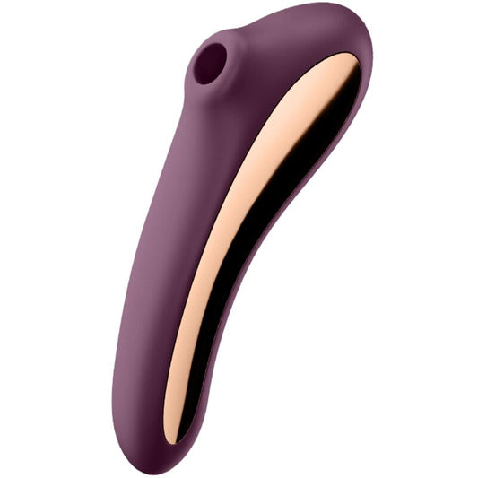 Satisfyer Dual Kiss Air Pulse Vibrator Wine Red | Niks.fi verkkokauppa