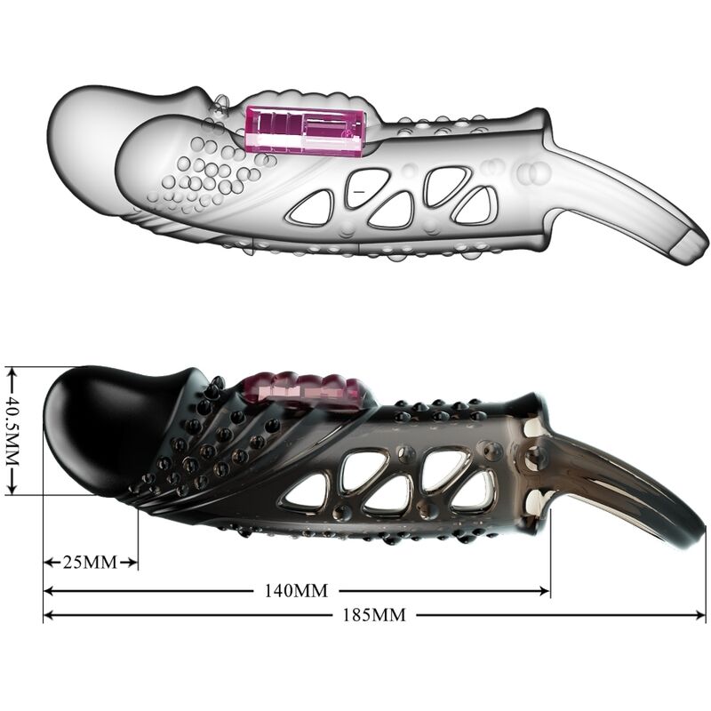 Pretty Love Cecelia Black Penis Sheath | Niks.fi verkkokauppa